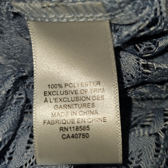 70s style Beaded Celestial Blue Crotchet Top Boho Bohemian - Picture 10 of 11